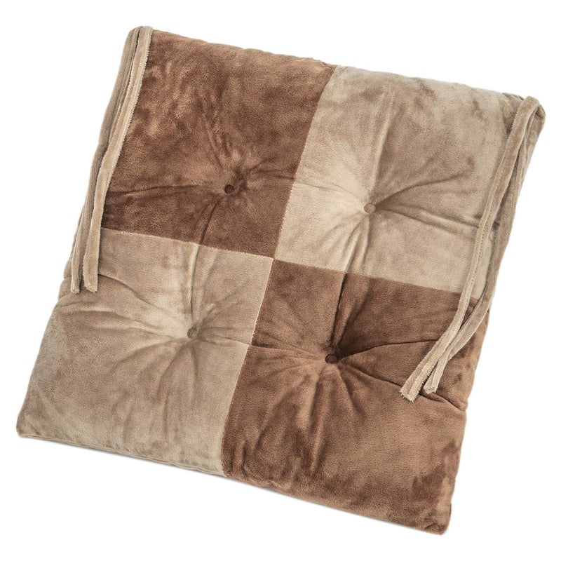 WONDER MIRACLE 4 in 1 Pack Chair Pads | Seat Cushionï¼ŒMachine Wash & Dryer Friendly (F-Mix Color 16"Ã—16", Chocolate & Mocha) - Image 3